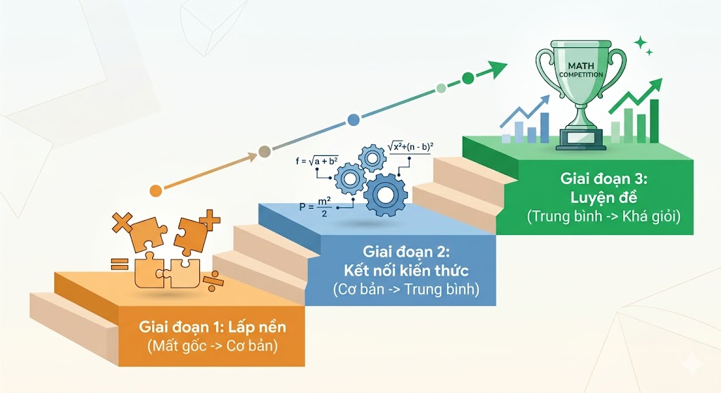 Mất gốc Toán cấp 2, cấp 3 phải làm sao? Lộ trình lấy lại căn bản từ A–Z - hình 2